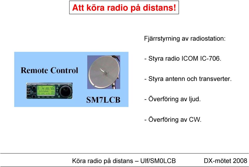 radio ICOM IC-706.