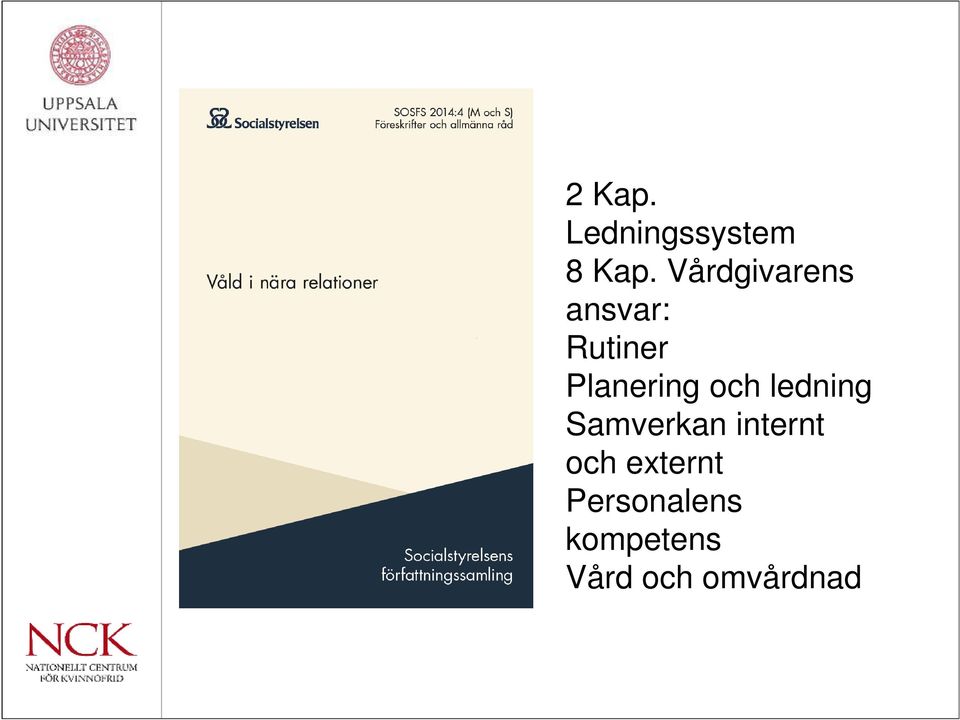 Planering och ledning Samverkan