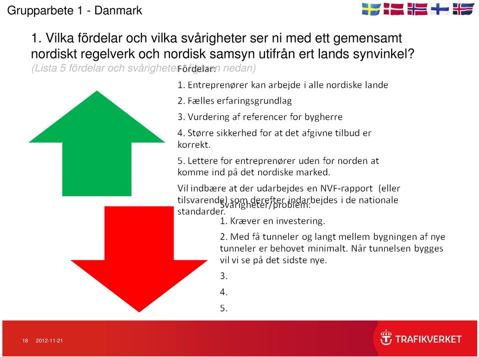 gemensamt nordiskt regelverk och nordisk samsyn