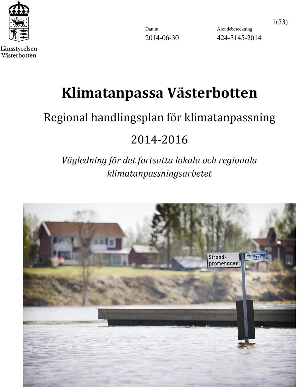 handlingsplan för klimatanpassning 2014-2016