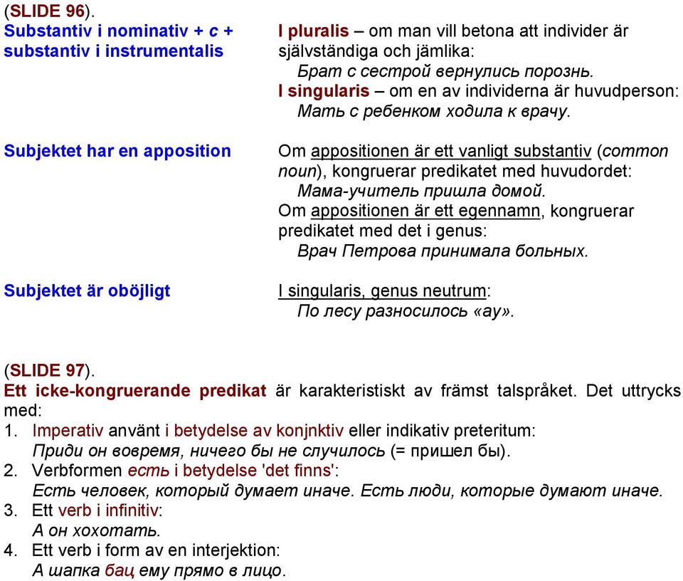 вернулись порознь. I singularis om en av individerna är huvudperson: Мать с ребенком ходила к врачу.