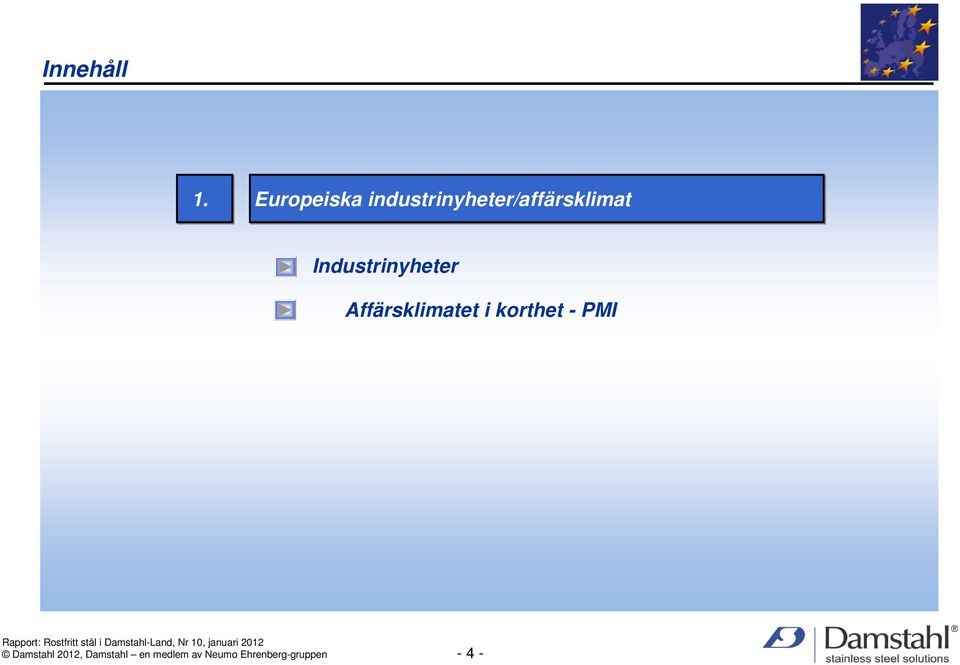 Industrinyheter Affärsklimatet i korthet