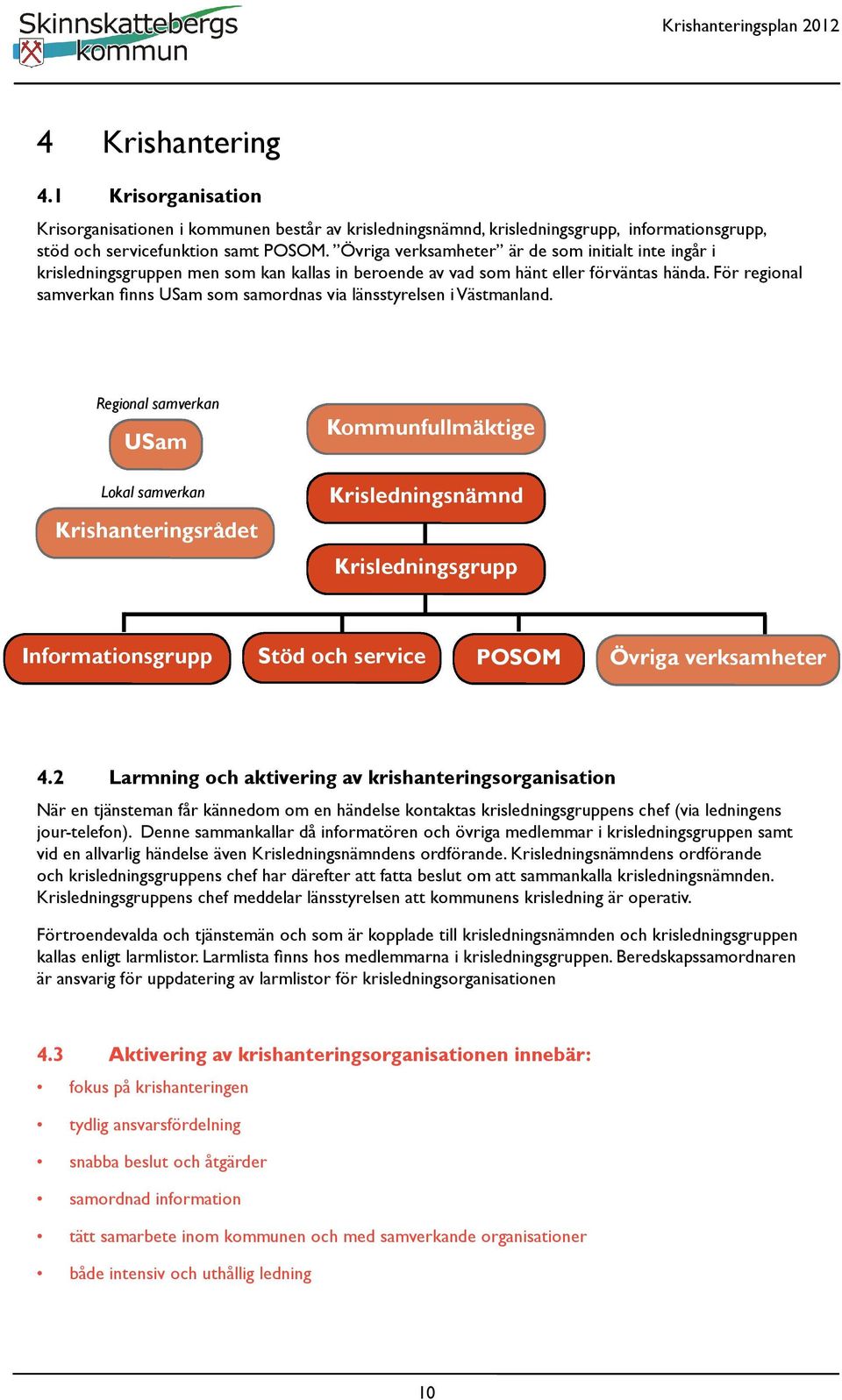 För regional samverkan fi nns USam som samordnas via länsstyrelsen i Västmanland.