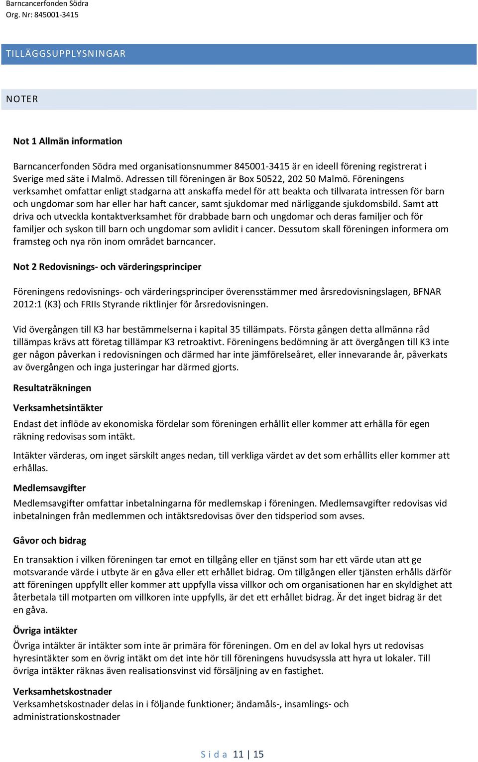 Föreningens verksamhet omfattar enligt stadgarna att anskaffa medel för att beakta och tillvarata intressen för barn och ungdomar som har eller har haft cancer, samt sjukdomar med närliggande