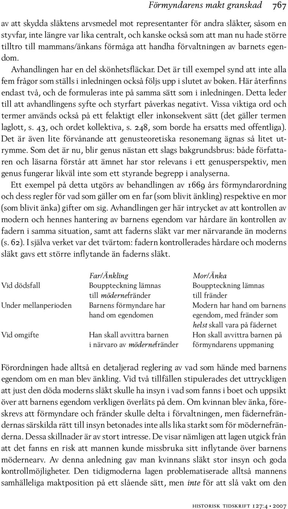 Det är till exempel synd att inte alla fem frågor som ställs i inledningen också följs upp i slutet av boken. Här återfinns endast två, och de formuleras inte på samma sätt som i inledningen.