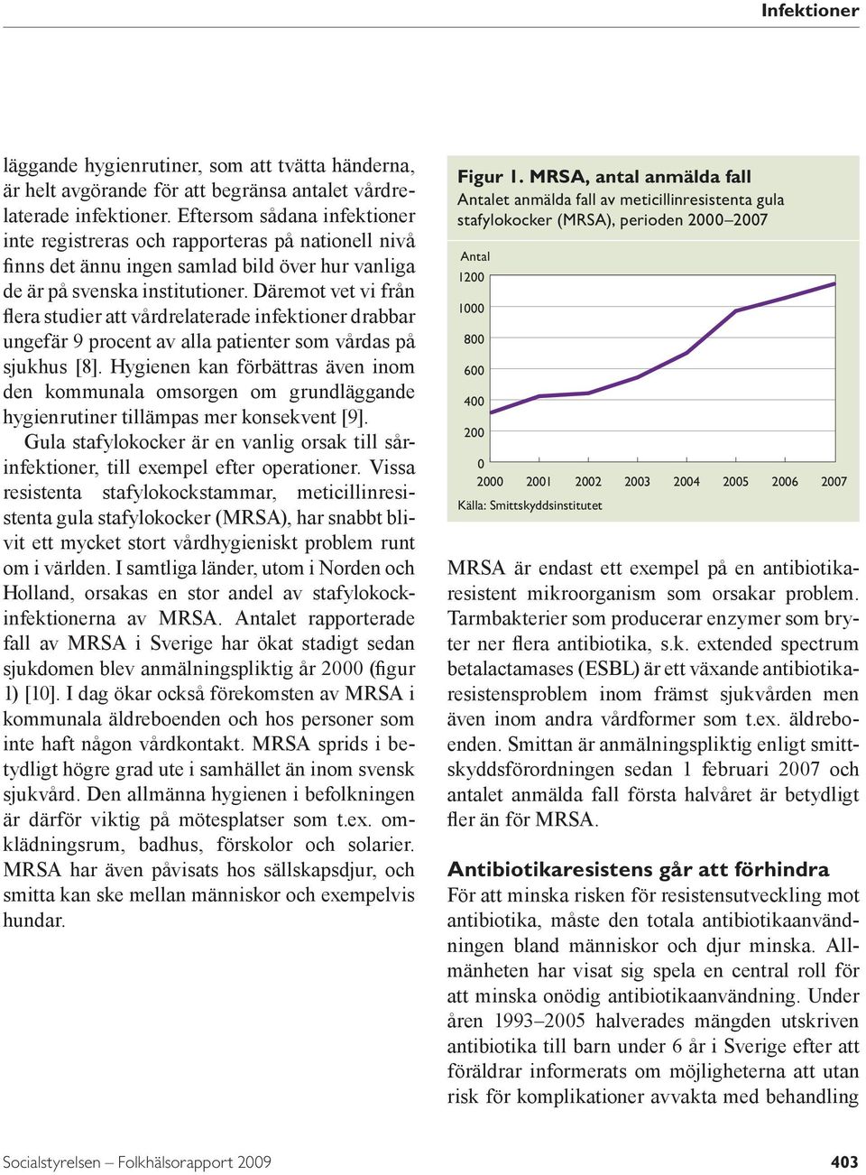 Däremot vet vi från flera studier att vårdrelaterade infektioner drabbar ungefär 9 procent av alla patienter som vårdas på sjukhus [8].