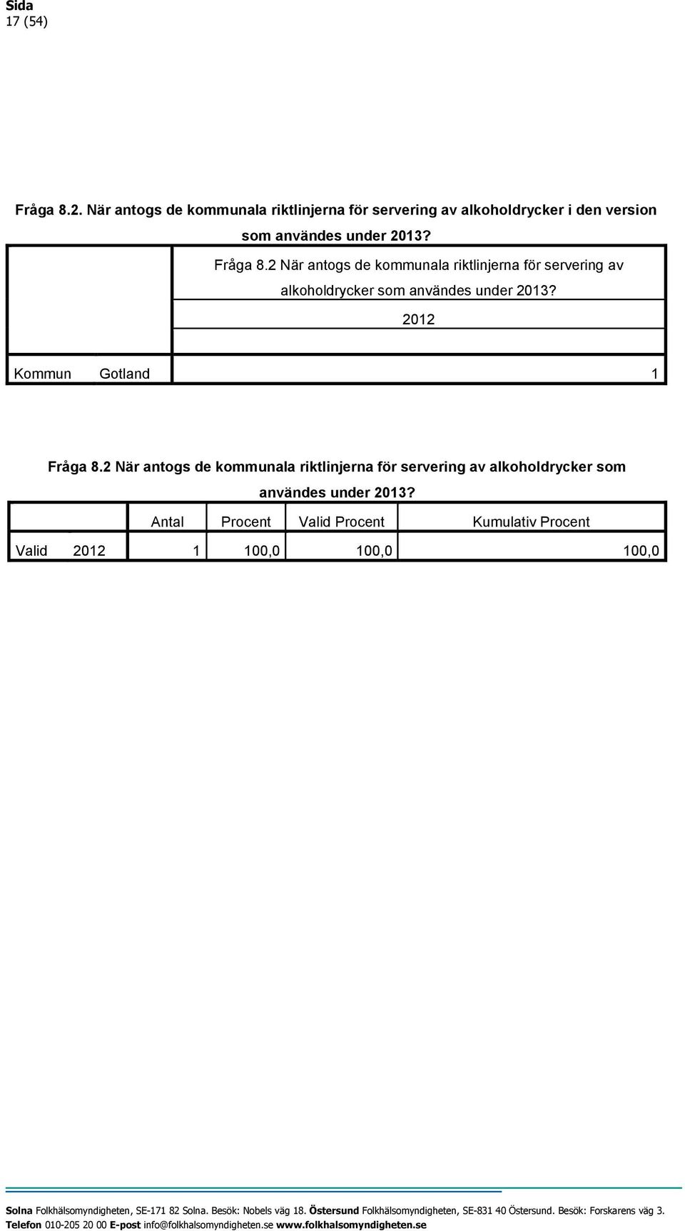 under 2013? Fråga 8.