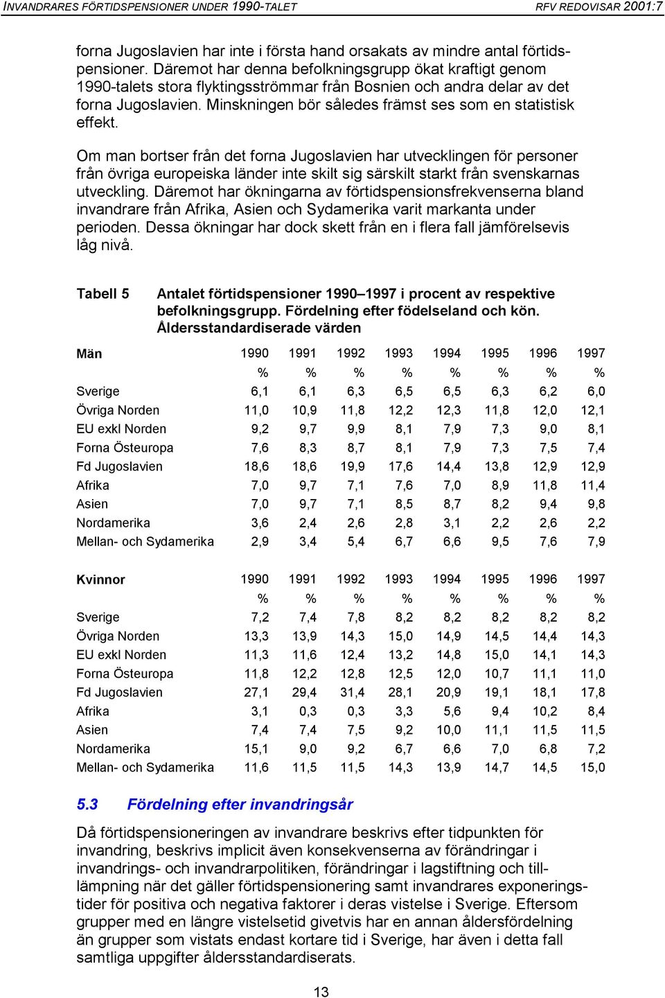 Minskningen bör således främst ses som en statistisk effekt.