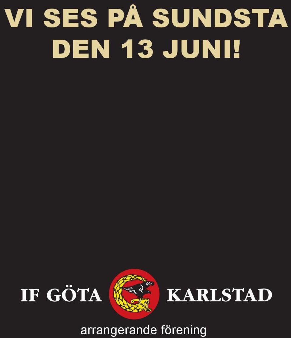 13 JUNI!