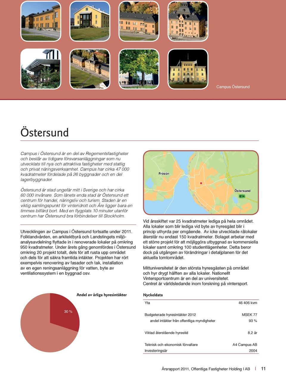 Som länets enda stad är Östersund ett centrum för handel, näringsliv och turism. Staden är en viktig samlingspunkt för vinteridrott och Åre ligger bara en timmes bilfärd bort.