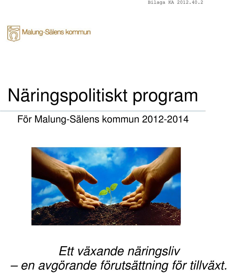 Malung-Sälens kommun 2012-2014 Ett