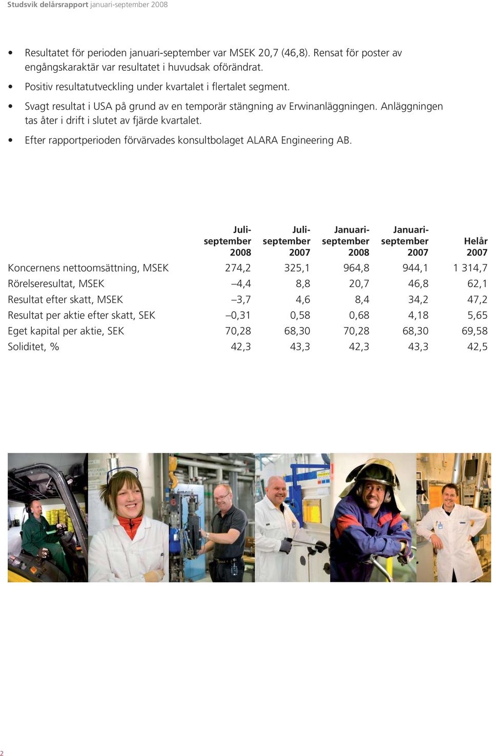 Efter rapportperioden förvärvades konsultbolaget ALARA Engineering AB.