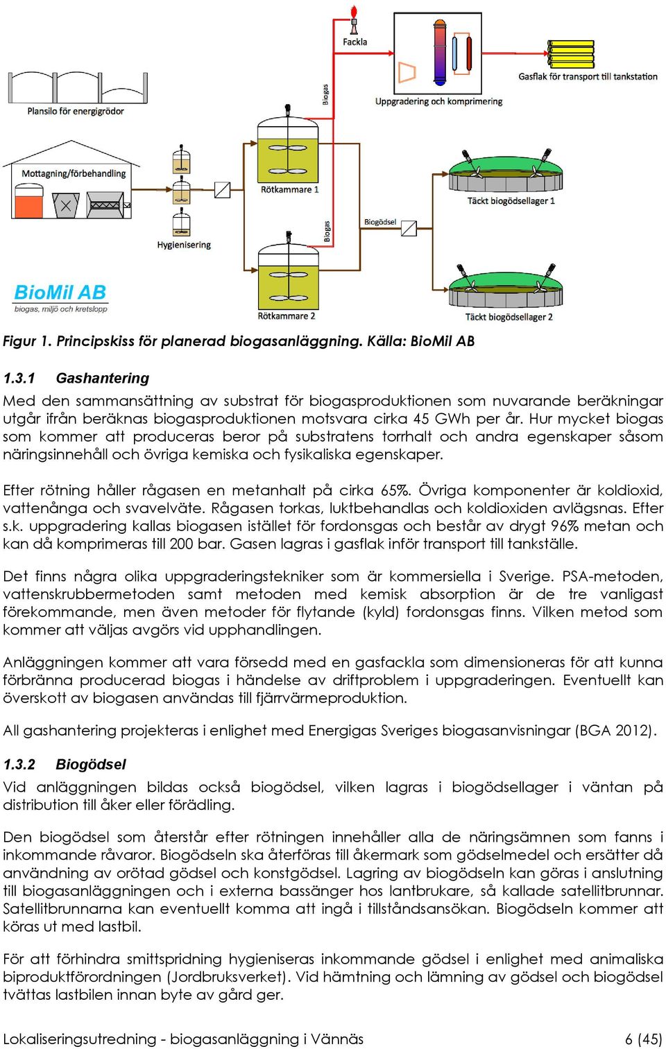 Hur mycket biogas som kommer att produceras beror på substratens torrhalt och andra egenskaper såsom näringsinnehåll och övriga kemiska och fysikaliska egenskaper.