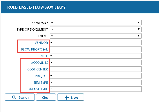 Regelbaserad flödeskomplettering Nya fält att söka på