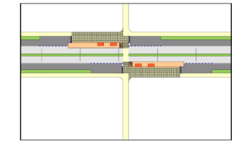 - Genom att ta bort den signalreglerade korsningen vid hållplatsen Fortet skulle restiden förkortas med 0.1 minut. - Hållplatserna bör byggas ut som klackhållplatser.