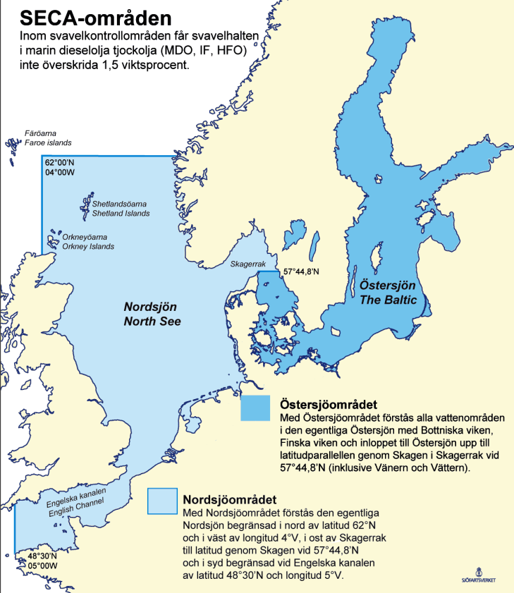 Lagstiftning, S-halt i bränsle Globalt Idag 4.5%, 1 st Jan 2012 3.