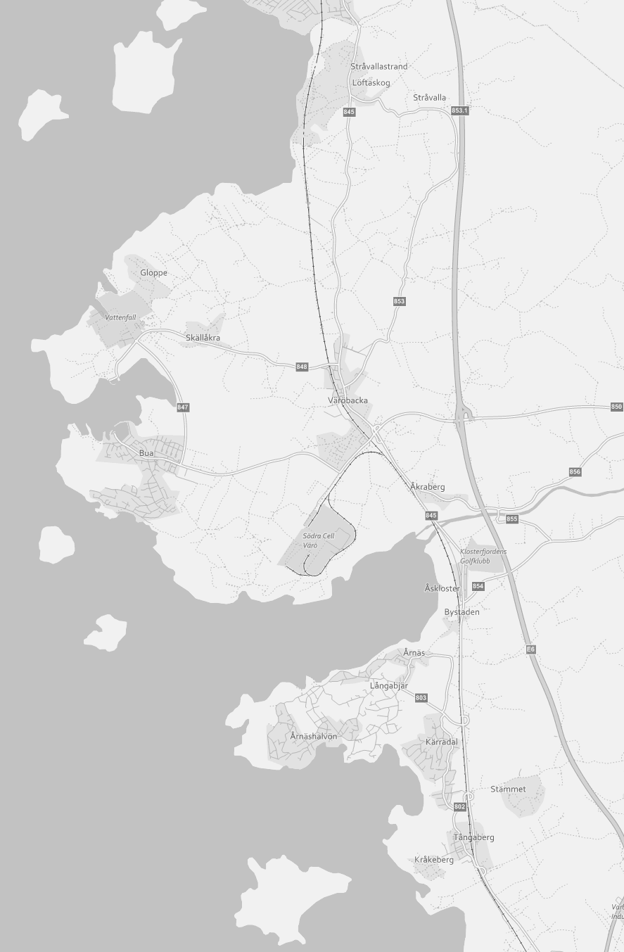 6 Sammanfattning av föreslagna åtgärder Möjliga åtgärder Fartdämpningar Cirkulationsplats Gång- och cykelbana Ny/utökad hållplats Figur 17.