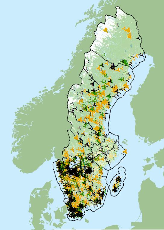 Geografisk spridning av