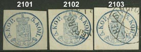 ex 2064 2063A About 270 copies 1876 1931 incl. e.g. F 2+5, many expensive aur values, F 79 81, 90, 121 23, 143, 154, 156 and 159, F 44, 75, 95, 113 19, 156 and 161. / / 4.