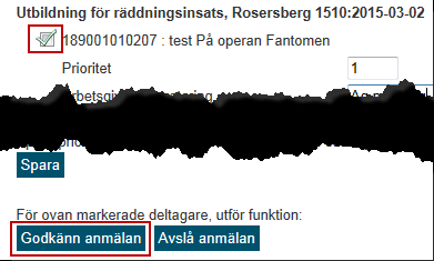 4 Nedanför ligger de fält du som arbetsgivare förväntas fylla i. De båda översta fälten, Prioritet och Arbetsgivarens noteringar kommer alltid vara desamma och ska alltid fyllas i.