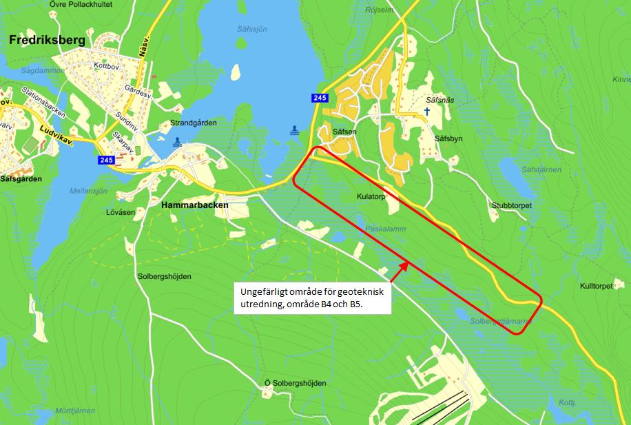 Säfsen område B4 och B5 Geoteknisk utredning 1.