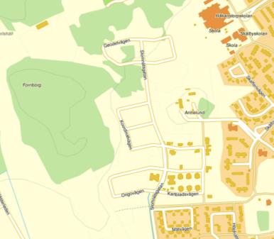 4 Befintliga förhållanden Området inom Kv Stomnätet är relativt plant men höjer sig svagt längst i väster mot en moränformation.