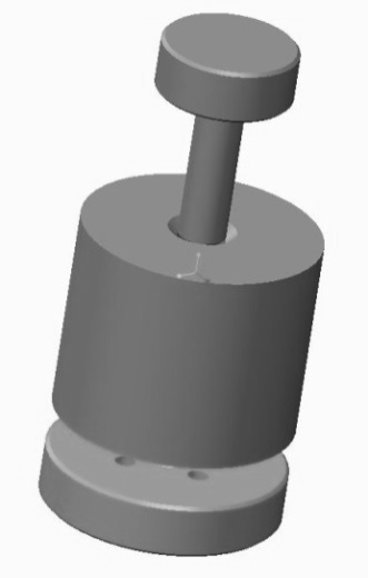 4.3 Smidning Figur 4.2: Pressverktyg för cylindriska kutsar.