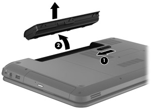 2. Ta ut batteriet ur datorn (2).