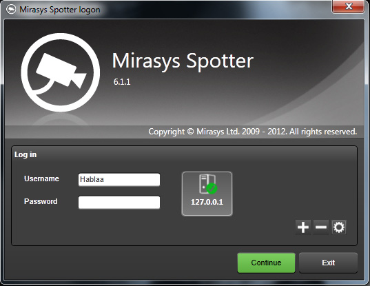 INLEDNING Mirasys Spotter är en enkelanvänd lättviktsapplikation för att visa och exportera videovisningar.
