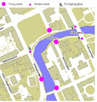 Dnr SHB 13/136 14/43 Etapp 2 Korsbron-Behmbron-Folkungabron Förutsättningar Läge Årummet avgränsas av Korsbron i söder och av Folkungabron efter kröken mot nordöst.