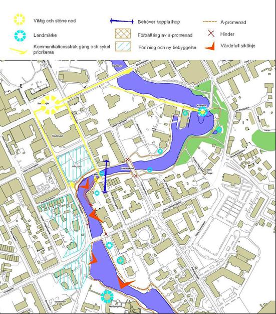 Dnr SHB 13/136 17/43 Analys Korsbron-Behmbron-Folkungabron Grafisk produktion: Zainab Malik Årummet är beläget intill Slottsgatan nära Stora torget.