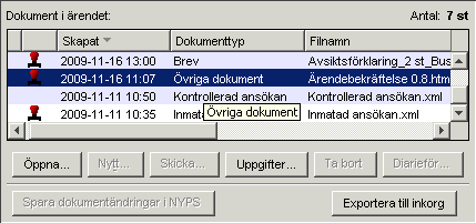 Öppna dokument direkt i Word Starta Nyps och