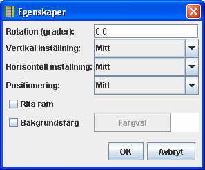 5.4.1.3 Y-axel Linje färg anges med knapp <Linjefärg> under egenskapsflik <Allmänt>. Layout styrs av knapp <Ange font för titel> under egenskapsflik <Allmänt>.