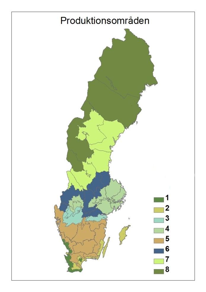 Figur 19. Utbredning av stenmurar och diken med kulturmiljöstöd.