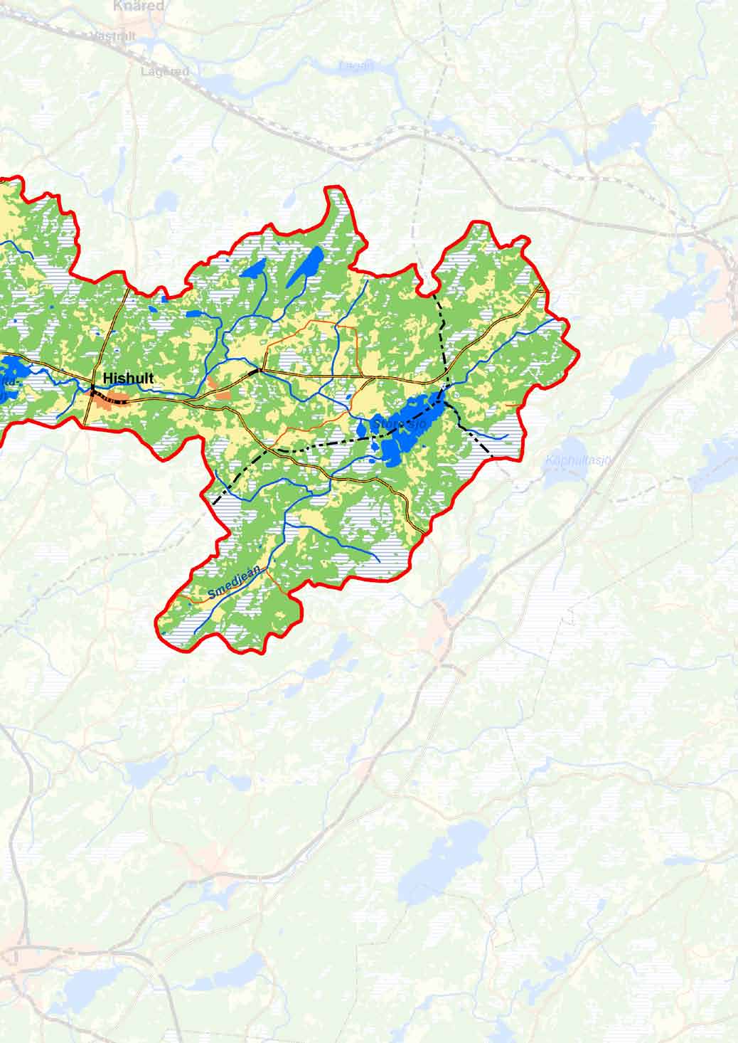 0 2,5 5 km Länsstyrelsen Halland Lantmäteriet Lokaler som nämns i rapporten 1. Laholmsbukten 2. Växthusen vid Skottorp 3. Smedjebron vid Skottorp 4. Ränneslövs ängar 5. Långevadsbäcken 6.