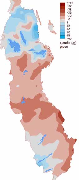 Beräknade 100-årsflöden i Sydsverige jämfört med perioden 1963-1992 Ökning med 10-25 % till 2021-2050 (medelvärde av 16 klimat- beräkningar) Ökning med 15-30 % till 2069-2098 (medelvärde av 12