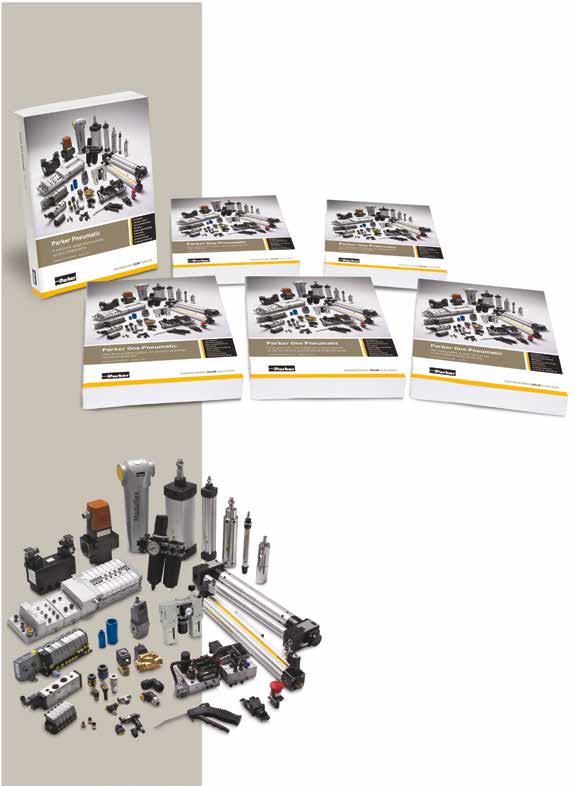 Parkers pneumatiska huvudkatalog Catalogue Det fullständiga sortimentet av pneumatiska systemkomponenter hittar du i Parkers pneumatiska katalog PDE2600PNUK Parker är världsledande inom rörelse- och