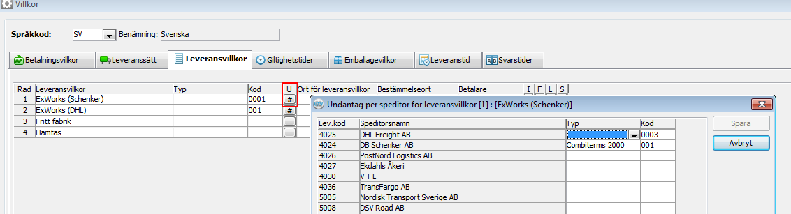 14 Då en sändning skapas i Utskrift speditionsdokument finns tillvalet och tillhörande hjälptext med. Packlista är nu valbar som informationskälla i rutinen Utskrift speditionsdokument.