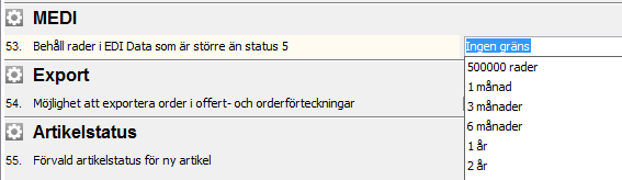 17 Order / EDI-import Rutinen Order/ EDI-import tar hänsyn till Ramorder och fungerar nu på samma sätt som rutinen Registrera kundorder.