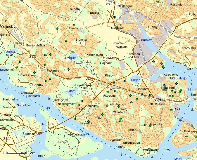 Kartan visar inbrott samt försök i villa/radhus och lägenhet under januari och februari månad 2016.