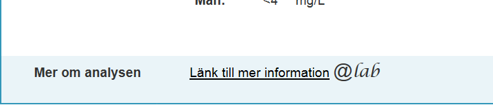 Landstinget Dalarna 6(12) Det finns en lista under varje bokstav med alla analyser/undersökningar blandat för kemi, mikrobiologi, patologi/cytologi och transfusionsmedicin.