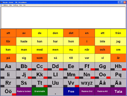 Vocab Plus Word based vocabulary Alphabetet Word prediction