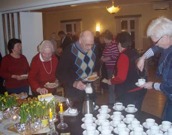 Ledamot Åke Granath Ledamot Sven Larsson Ledamot Kedums Röda Kors verksamhet Kedums R.K. hade vid årsskiftet 40 medlemmar.