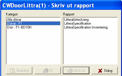 Rapporter Ett antal rapporter kan tas ut från systemet. Antal rapporter och omfattning varierar efter användarkategori.