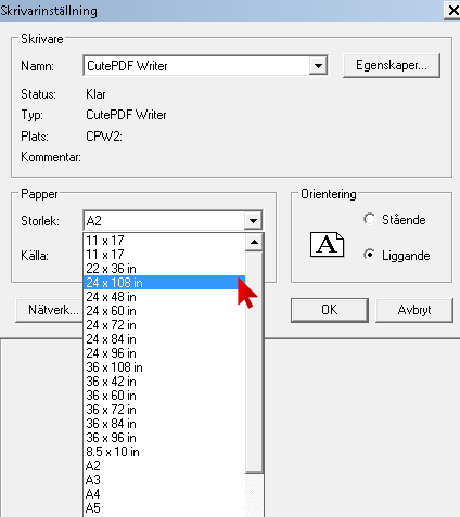 pdf-skrivaren är ett program Vid utskrift anges en fil och utskriften sker till denna. Filen kan läsas med Adobe Reader.