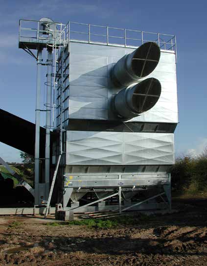 Akron Svegma kontinuerlig tork 5-125 ton/h Akron Svegma kontinuerliga varmluftstorkar står för höga kapaciteter, jämn nedtorkning och god värmeekonomi.