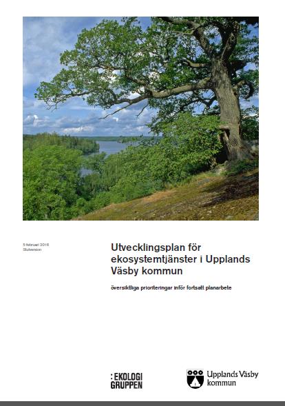 Planering för ekosystemtjänster Anna Åhr