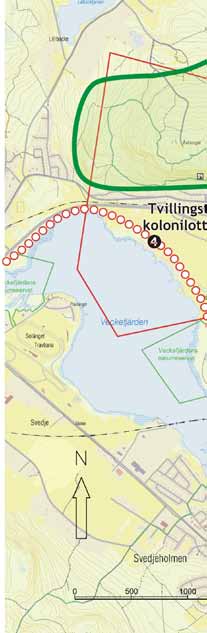 10 Arken: gräsytor, träd, buskage och blommor. Entré till staden från resecentra 11 Åsdalsparken: varierad växtlighet med gräsytor, buskage, träd och ett dammsystem för dagvattenhantering.