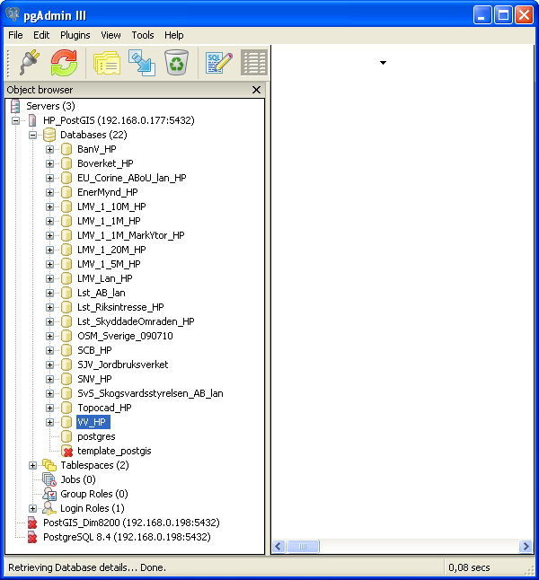 Postgresql/PostGIS Postgresql/PostGIS pgadminiii Oracle Spatial pgadminiii