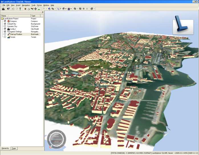 4.2. PROTOTYP Figur 4.4: Orginaldata visat i LandXplorer 4.2.3 Arbetsgång Sprint 1 Mål: Läsa in data från ett eller flera öppna format och visualisera denna Som första aktivitet i sprinten